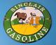 Vintage Sinclair Gas Porcelain Sign Goku Krillin Dragon Ball Man Cave Sign