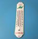 Vintage Sinclair Gas Sign Dino Service Pump Ad Sign On Porcelain Thermometer
