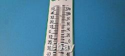 Vintage Sinclair Gas Sign Dino Service Pump Ad Sign on Porcelain Thermometer
