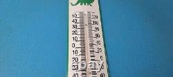 Vintage Sinclair Gas Sign Dino Service Pump Ad Sign on Porcelain Thermometer