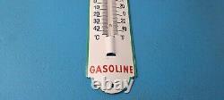 Vintage Sinclair Gas Sign Dino Service Pump Ad Sign on Porcelain Thermometer