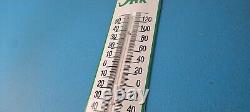 Vintage Sinclair Gas Sign Dino Service Pump Ad Sign on Porcelain Thermometer