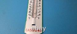 Vintage Sinclair Gas Sign Dino Service Pump Ad Sign on Porcelain Thermometer
