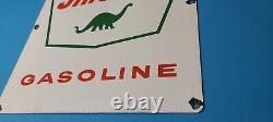 Vintage Sinclair Gasoline Dino Porcelain Gas Motor Oil Service Station Pump Sign
