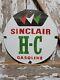 Vintage Sinclair Gasoline Porcelain Sign Gas Motor Oil Service Station Hc Garage