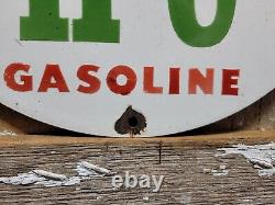 Vintage Sinclair Gasoline Porcelain Sign Gas Motor Oil Service Station Hc Garage