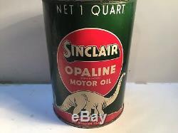 Vintage Sinclair Oil Quart Can Metal Gas Rare Handy Sign Tin Sunoco Texaco Mobil