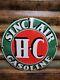 Vintage Sinclair Porcelain Sign Old Oil Gasoline Station Pump Plate Petroliana