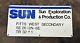 Vintage Single Sided Porcelain Sun Exploration & Production Co Oil Lease Sign