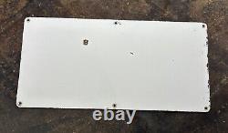 Vintage Single Sided Porcelain Sun Exploration & Production Co Oil Lease Sign