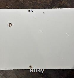 Vintage Single Sided Porcelain Sun Exploration & Production Co Oil Lease Sign