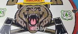 Vintage Smokey Bear Porcelain Forest Service Prevention Axes Firefight Pump Sign