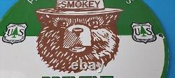 Vintage Smokey Bear Sign Prevent Wildfires Prevention Gas Porcelain Sign