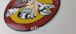 Vintage Snap-On Tools Porcelain Sign Auto Wrench Gas Service Garage Shop Sign