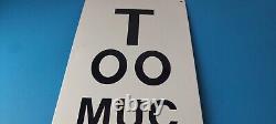 Vintage Snellen Chart Sign Eye Doctor Exam Man Cave Gas Porcelain Sex Sign