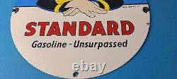 Vintage Standard Gasoline Sign Disney Donald Duck Gas Pump Porcelain Sign