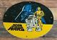 Vintage Star Wars Porcelain Metal Darth Vader Service Station Gas Pump Ad Sign
