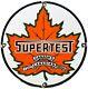 Vintage Supertest Gasoline Porcelain Sign Gas Station Pump Plate Motor Oil