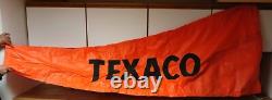 Vintage TEXACO Wind Sock Oil Gasoline Aviation auto racing race sign Rare 8 feet