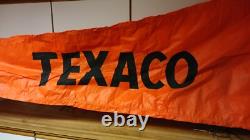 Vintage TEXACO Wind Sock Oil Gasoline Aviation auto racing race sign Rare 8 feet