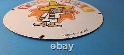 Vintage Taco Bell Sign Porcelain Restaurant Fast Food Diner Gas Pump Sign