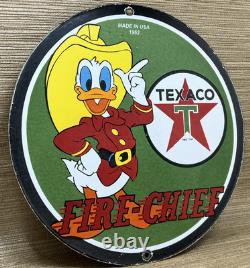 Vintage Texaco Motor Oil Porcelain Sign Texas Gasoline Gas Station Pump Plate