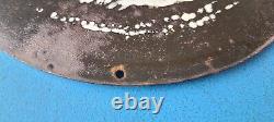 Vintage Texaco Sign Disney Duck Gasoline Service Gas Pump Porcelain Sign