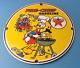 Vintage Texaco Sign Fan Favorite Cartoon Gasoline Gas Pump Porcelain Sign