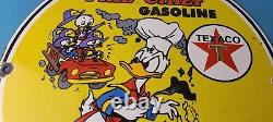 Vintage Texaco Sign Fan Favorite Cartoon Gasoline Gas Pump Porcelain Sign