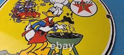 Vintage Texaco Sign Fan Favorite Cartoon Gasoline Gas Pump Porcelain Sign