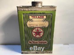 Vintage Texaco Spica NOS FULL Metal gas rare sign tin handy oil Can Sunoco Shell