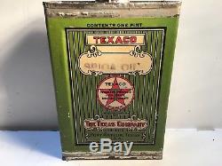 Vintage Texaco Spica NOS FULL Metal gas rare sign tin handy oil Can Sunoco Shell
