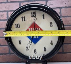 Vintage Texas Gas Gas Pump Clock Petroleum Advertising