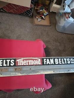 Vintage Thermoid Fan Belt Display Rack Sign Gas Oil Station Store, Barn Fresh