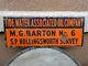 Vintage Tidewater Associated Oil Company Porcelain Oil Well Lease Gas Sign