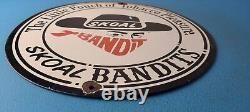 Vintage Tobacco Sign Porcelain Skoal Bandit Pouches Gas Oil Pump Plate Sign