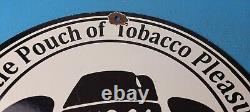 Vintage Tobacco Sign Porcelain Skoal Bandit Pouches Gas Oil Pump Plate Sign