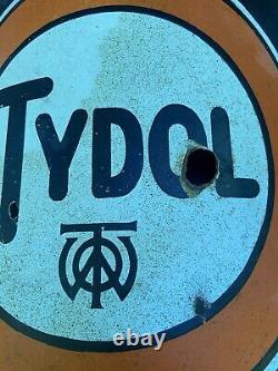 Vintage Tydol Porcelain Gas Pump Sign