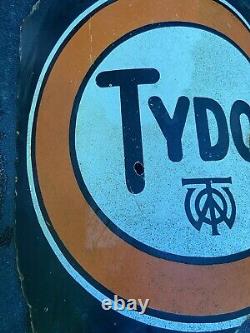 Vintage Tydol Porcelain Gas Pump Sign