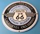 Vintage Us Route 66 Sign Highway State Road Gas Oil Pump Porcelain Sign