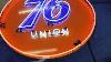 Vintage Union 76 Large Neon Advertising Sign 60 Diameter Great Shape
