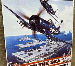 Vintage United States Porcelain Sign War Bonds Navy Army Marines Gas Oil USA