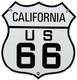 Vintage Us Route 66 California Porcelain Metal Highway Sign Gas Oil Road Shield
