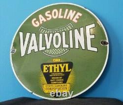 Vintage Valvoline Gasoline Porcelain Pennsylvania Oil Service Station Ethyl Sign