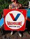 Vintage Valvoline Motor Oil 2 Sided Gasoline Metal Sign Gas Oil 30inx30in