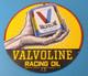 Vintage Valvoline Motor Oil Sign Gas Pump Service Station Porcelain Sign