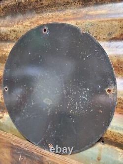 Vintage Waggoner Refining Co Porcelain Sign Petroleum Oil Cattle DDD Ranch Steer