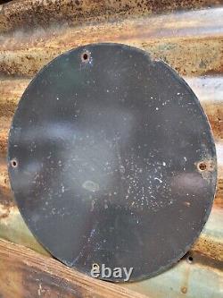 Vintage Waggoner Refining Co Porcelain Sign Petroleum Oil Cattle DDD Ranch Steer