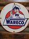 Vintage Wareco Porcelain Sign Gasoline Gas Station William Ware Texaco Products