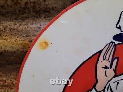 Vintage Wareco Porcelain Sign Gasoline Gas Station William Ware Texaco Products